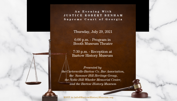 Evening with Justice Benham Invitation