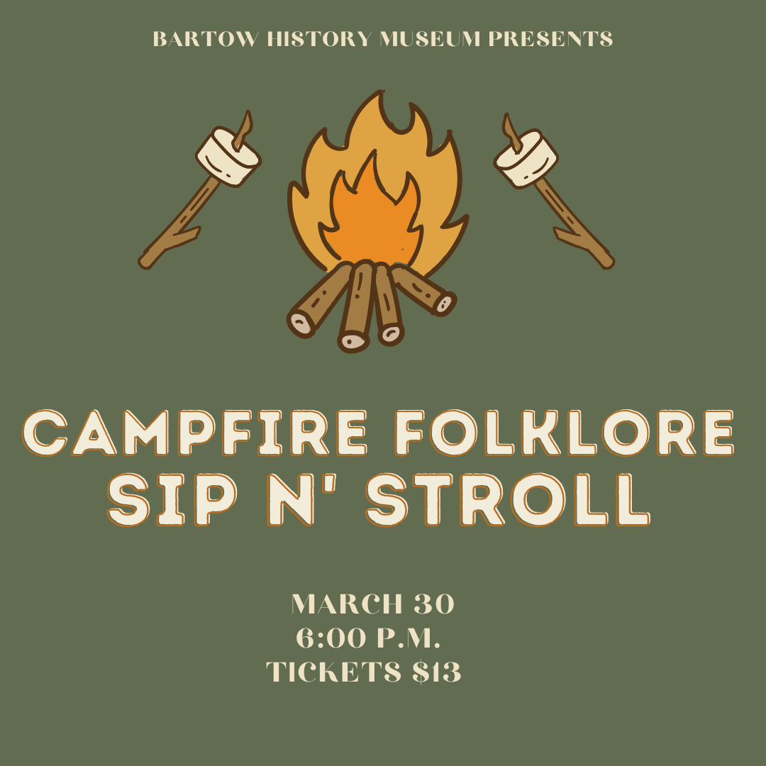 graphic featuring a campfire and toasting marshmallows